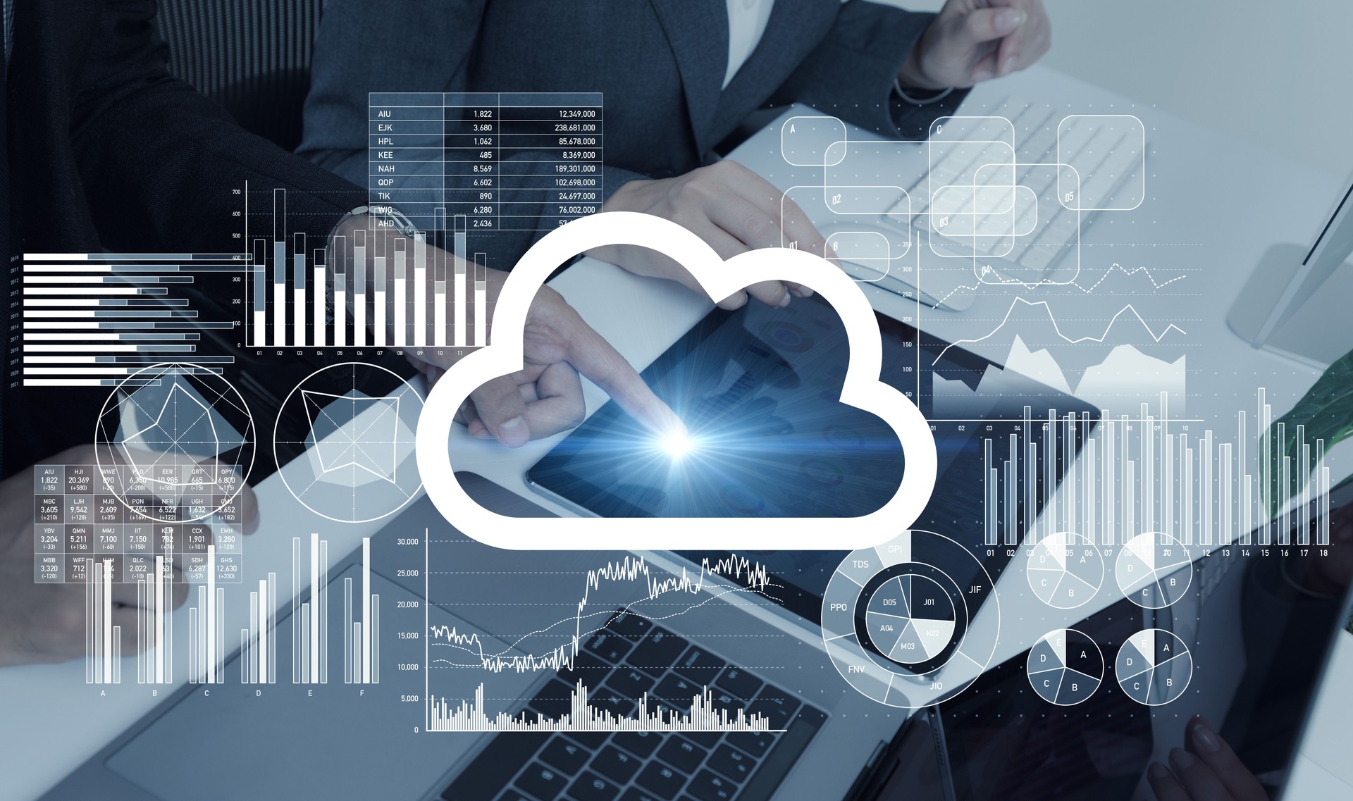 Cloud computing-Konzept.